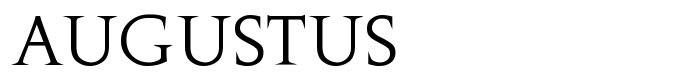 шрифт Augustus