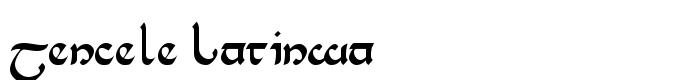 шрифт Tencele Latinwa