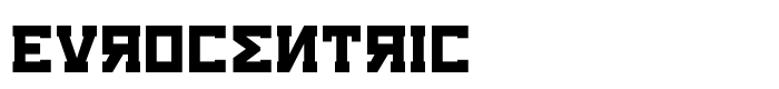 шрифт Eurocentric