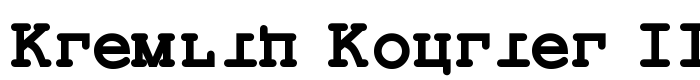 предпросмотр шрифта Kremlin Kourier II