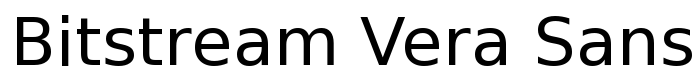 предпросмотр шрифта Bitstream Vera Sans