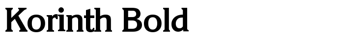 шрифт Korinth Bold