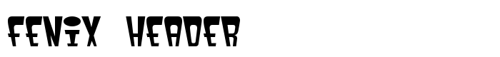 шрифт Fenix Header