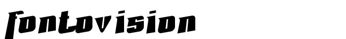 шрифт Fontovision