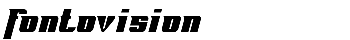 предпросмотр шрифта Fontovision