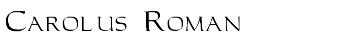 шрифт Carolus Roman
