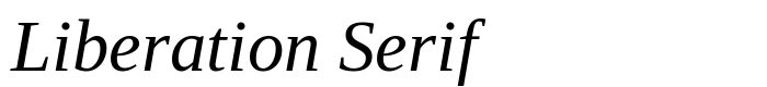 предпросмотр шрифта Liberation Serif