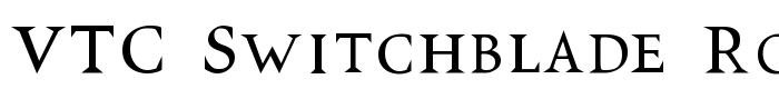 шрифт VTC Switchblade Romance