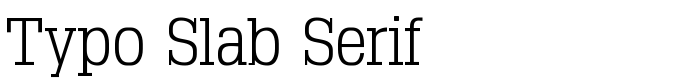 предпросмотр шрифта Typo Slab Serif