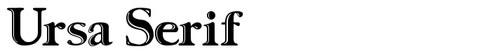 шрифт Ursa Serif