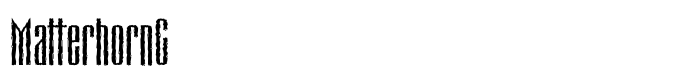 предпросмотр шрифта MatterhornC