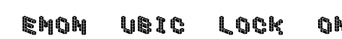 предпросмотр шрифта Demon Cubic Block Font