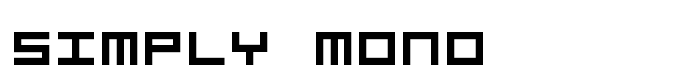 предпросмотр шрифта Simply Mono