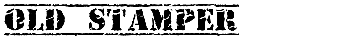 шрифт Old Stamper
