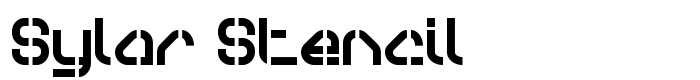 шрифт Sylar Stencil
