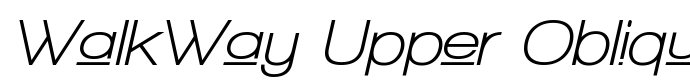 шрифт WalkWay Upper Oblique Bold