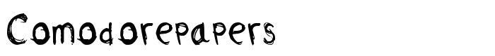шрифт Comodorepapers