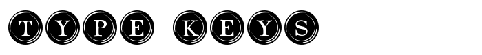 шрифт Type Keys