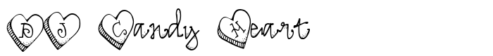 шрифт DJ Candy Heart