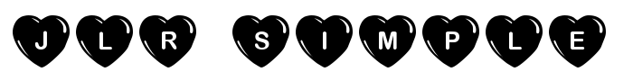 предпросмотр шрифта JLR Simple Hearts