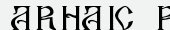 шрифт Arhaic Romanesc
