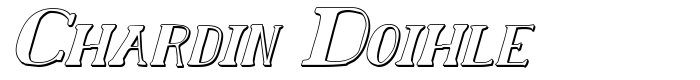 шрифт Chardin Doihle