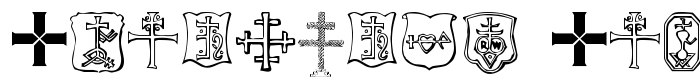 предпросмотр шрифта Christian Crosses