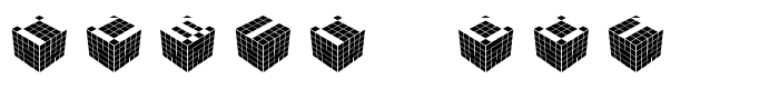 предпросмотр шрифта Cubic Dot