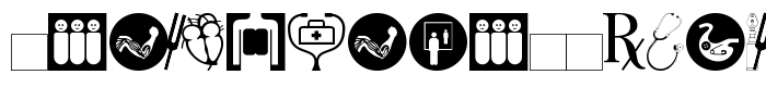 шрифт Healthcare Symbols