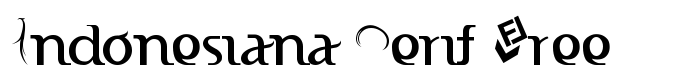 шрифт Indonesiana Serif Free
