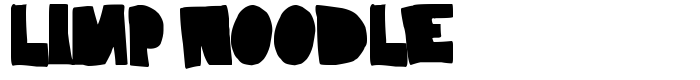 шрифт Limp Noodle