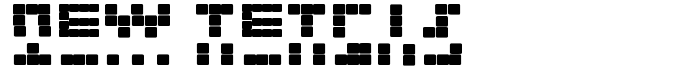 предпросмотр шрифта New Tetris