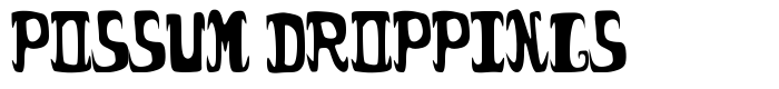 шрифт Possum Droppings