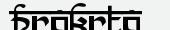 шрифт Prakrta