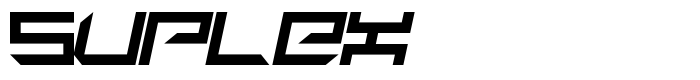 шрифт Suplex