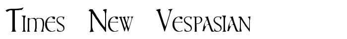 предпросмотр шрифта Times New Vespasian