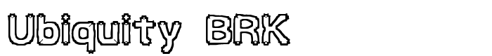 шрифт Ubiquity BRK