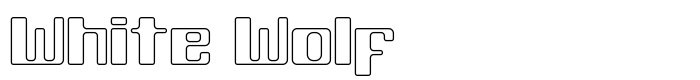 шрифт White Wolf