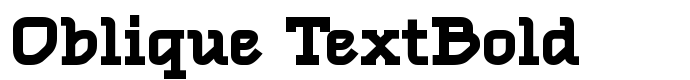 предпросмотр шрифта Oblique TextBold