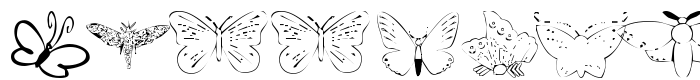 предпросмотр шрифта Butterfly Heaven
