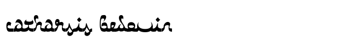 предпросмотр шрифта Catharsis Bedouin