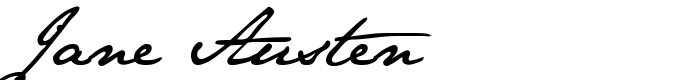 предпросмотр шрифта Jane Austen