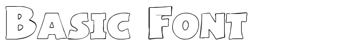 шрифт Basic Font