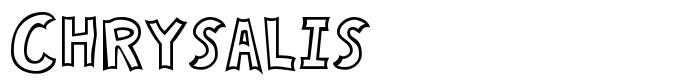 шрифт Chrysalis