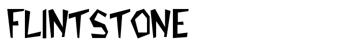 шрифт Flintstone