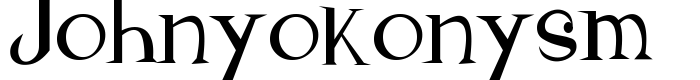 шрифт Johnyokonysm