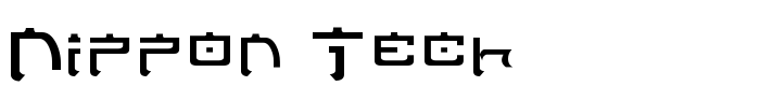 предпросмотр шрифта Nippon Tech