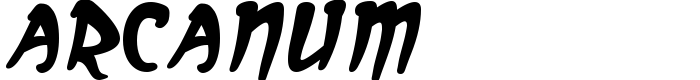 шрифт Arcanum