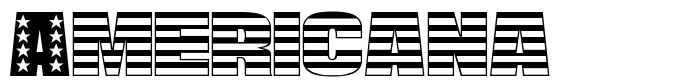шрифт Americana