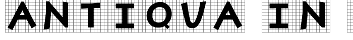 шрифт Antiqua In Grid